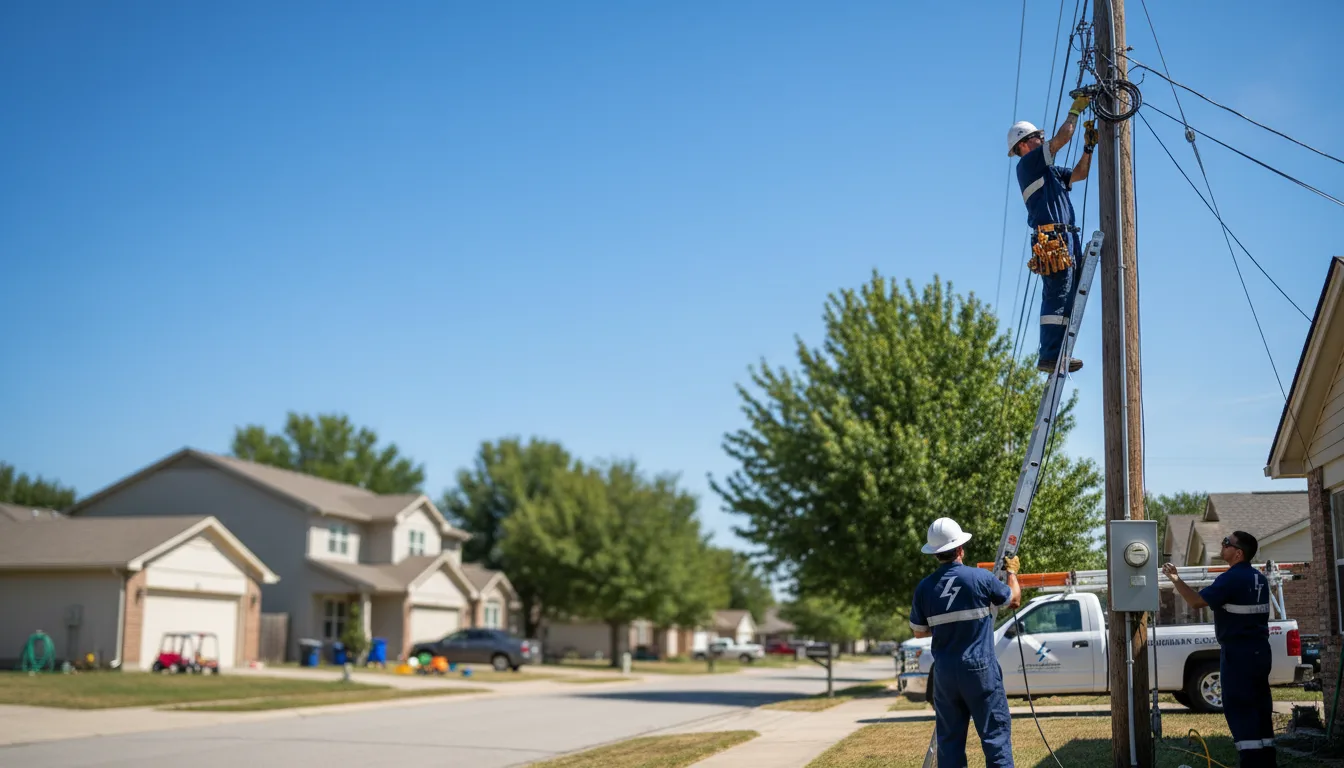 Residential electrician providing installation services in Garland, UT